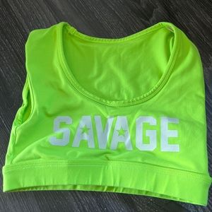 Savage Crop Tee Sports Bra